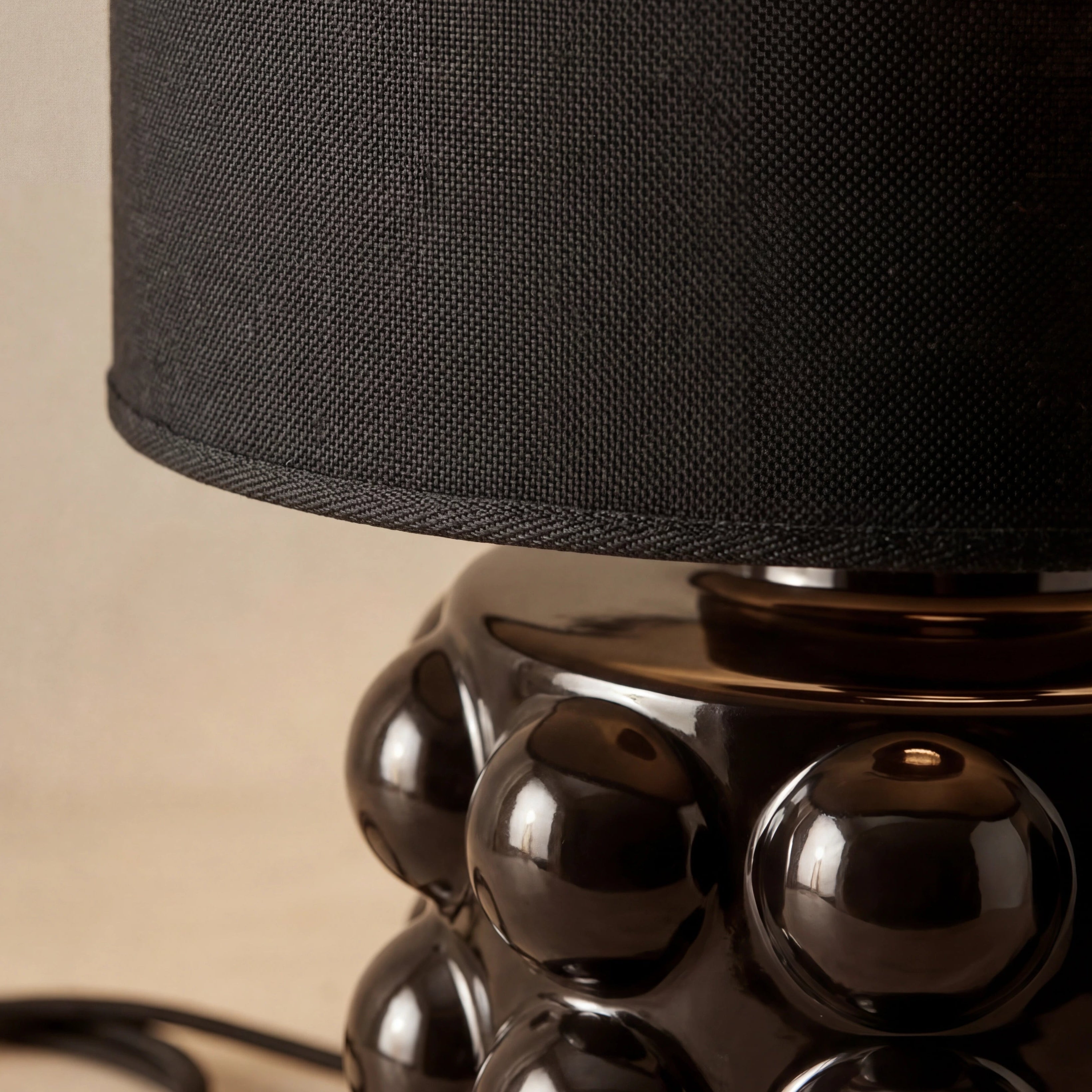 NUIT D'OBSIDIENNE - Lampe de table